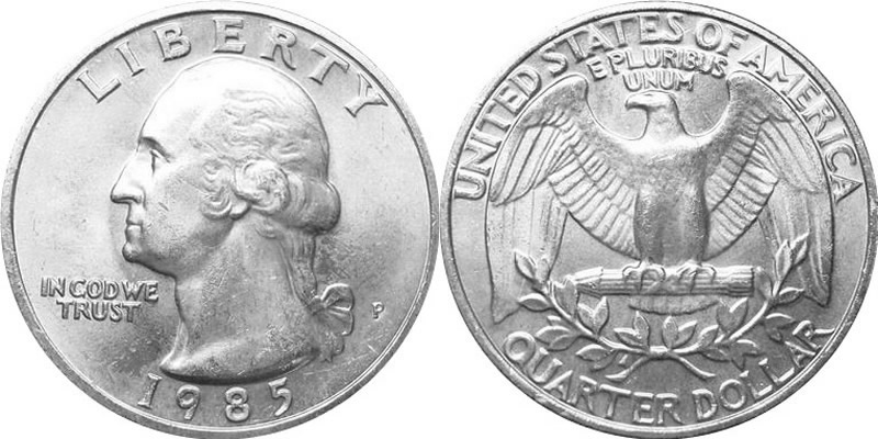 National Park Washington Quarter Coin Bezel 24.1 mm Sterling Silver US State 