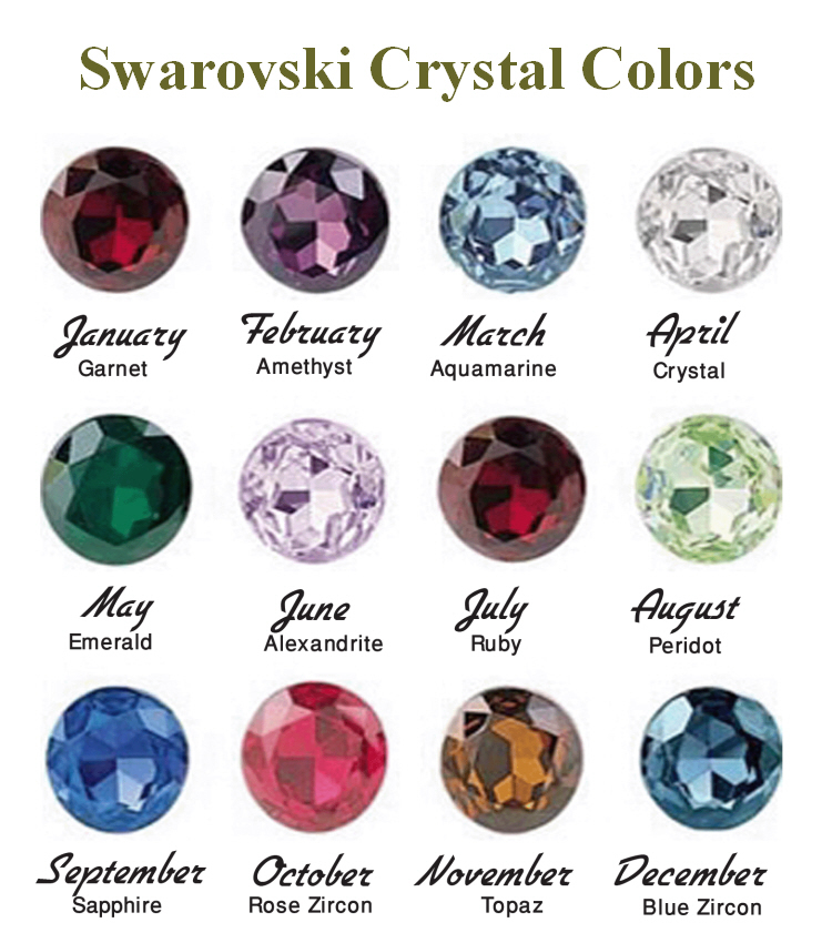 Official Birthstone Colors