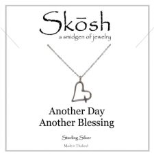 Skosh Heart with Cross Pendant Necklace