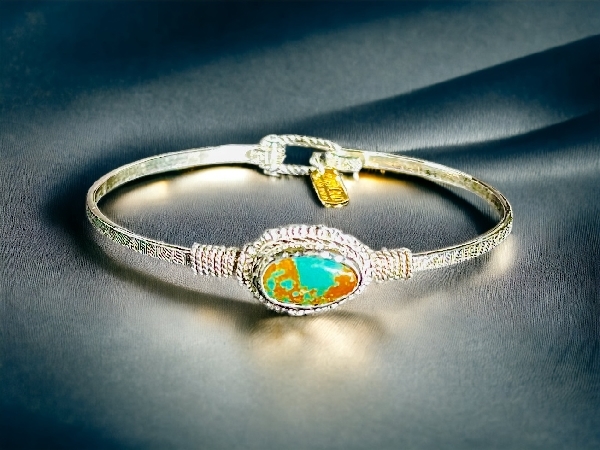 Earth Grace Kingman Turquoise Bracelet